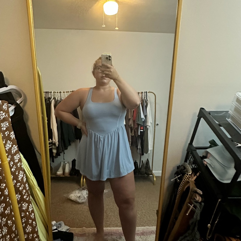 HALARA Light Blue Women's Dress